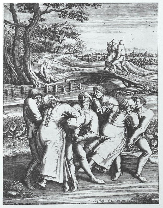 En 1518, una “epidemia de baile” mató a muchas personas en Estrasburgo…