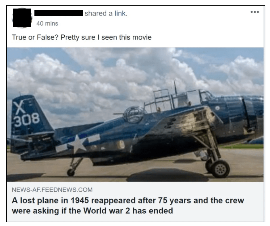 reaparece el avión militar