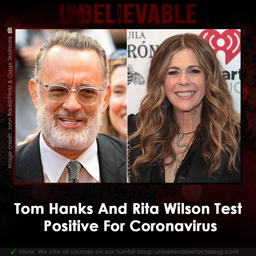Tom Hanks y Rita Wilson dan positivo por coronavirus