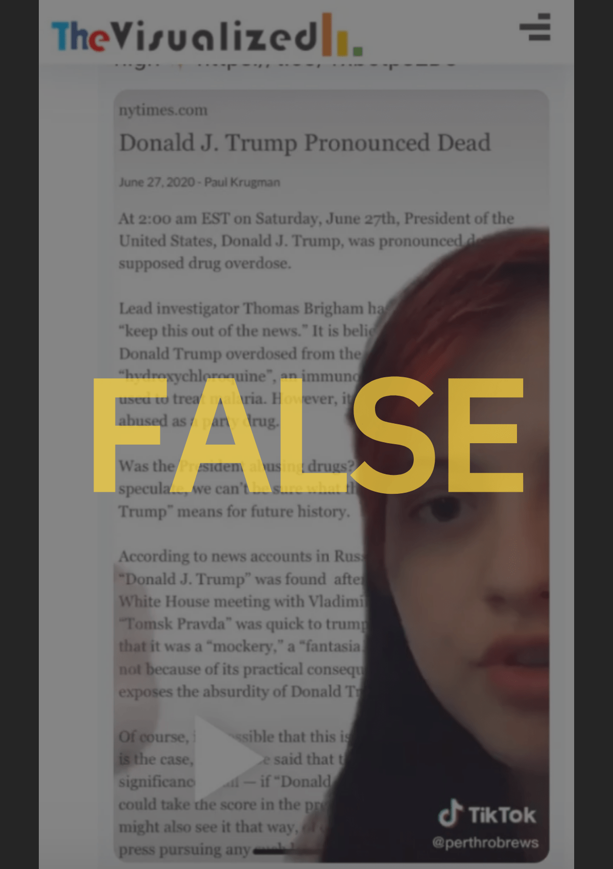 trump death engaño
