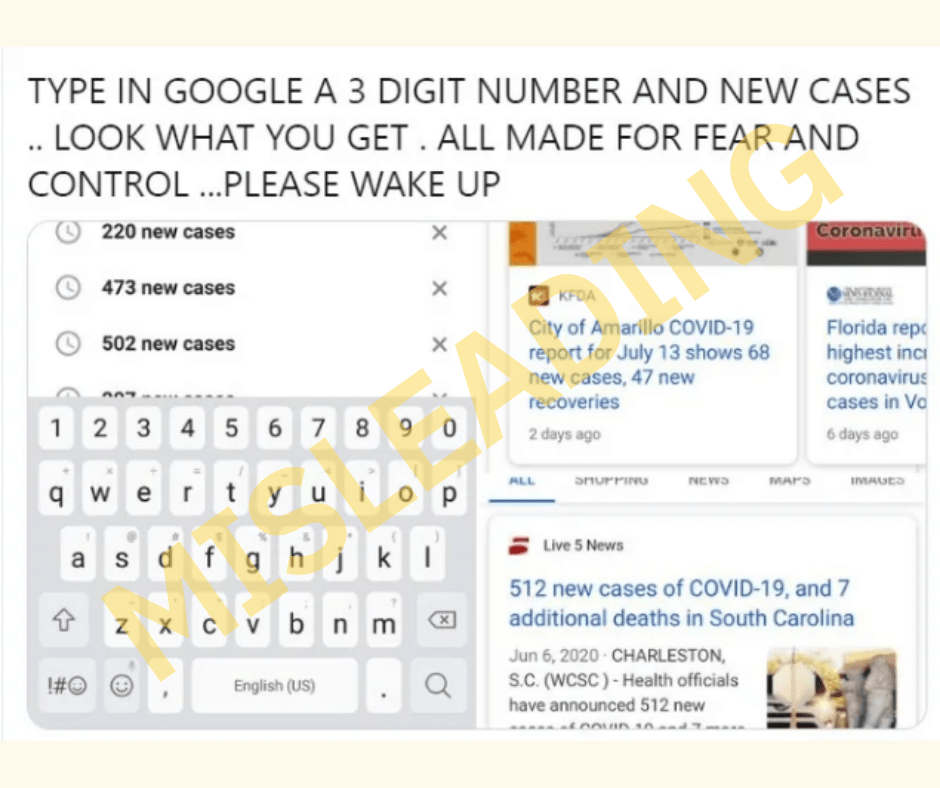 google 3 dígitos nuevos casos