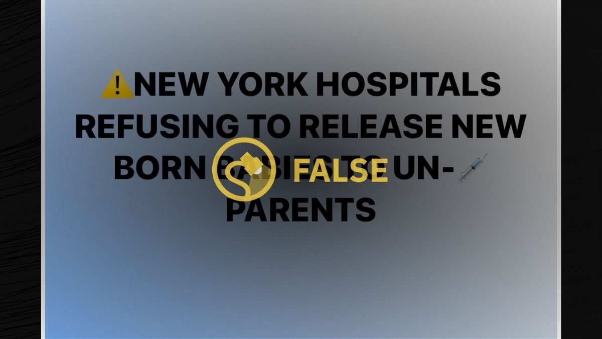Los hospitales de Nueva York se niegan a entregar bebés recién nacidos a padres no vacunados