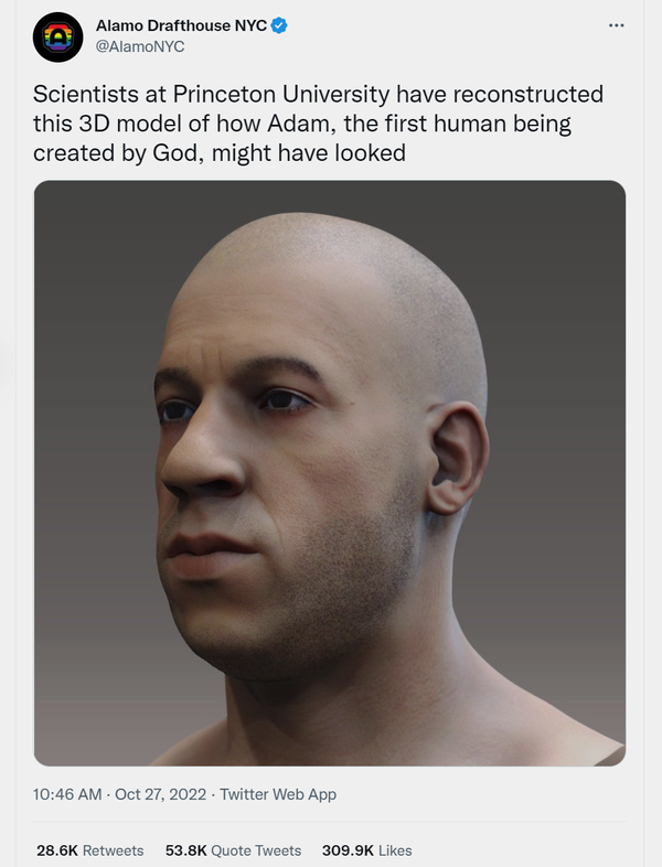 ¿Representación 3D de Adam o Vin Diesel?