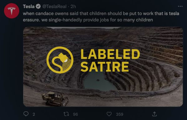 Una cuenta de parodia troleó a Elon Musk en Twitter con una insignia de marca de verificación y se hizo pasar por Tesla.