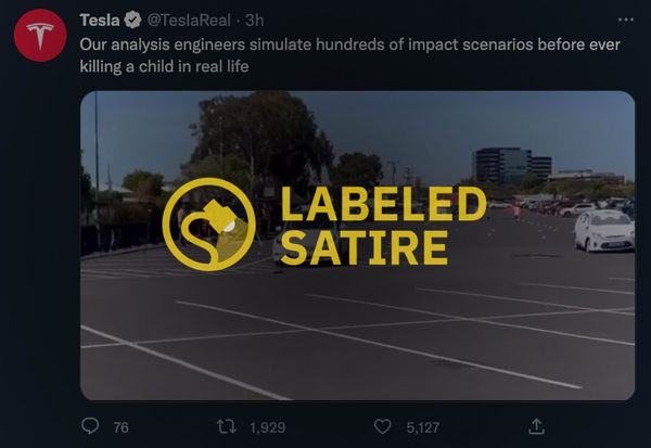 Una cuenta de parodia troleó a Elon Musk en Twitter con una insignia de marca de verificación y se hizo pasar por Tesla.