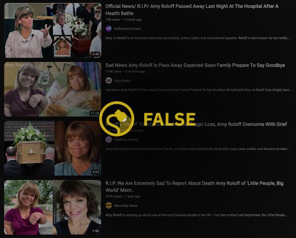 Amy Roloff no estaba muerta a pesar del engaño de muerte que decía que la estrella de Little People, Big World había muerto.