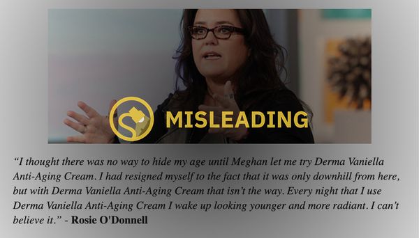 No hubo noticias tristes sobre Meghan Markle y ella no respaldó las cremas antienvejecimiento para la piel.
