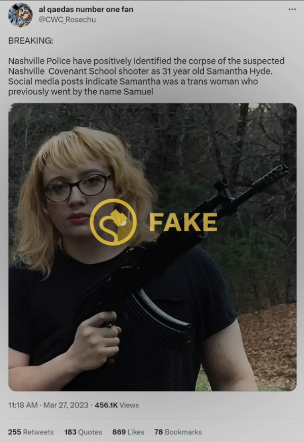 samantha hyde trans nashville escuela shooter engaño