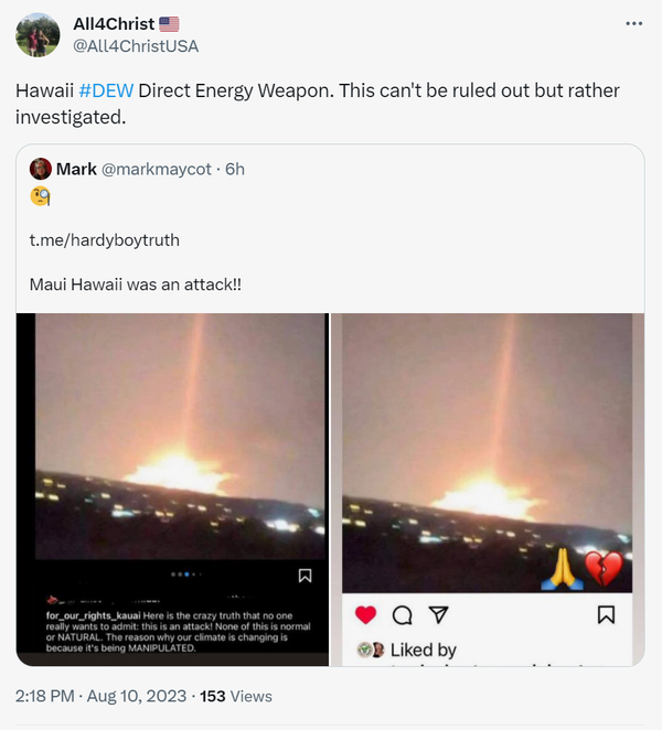 maui hawaii dispara armas de energía directa