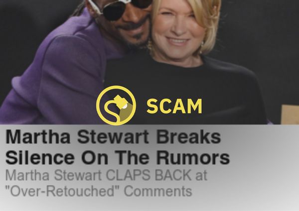 Martha Stewart y Snoop Dogg no tienen una relación sentimental ni están casados, ni respaldaron nunca las gomitas cetogénicas para bajar de peso con Dolly Parton.