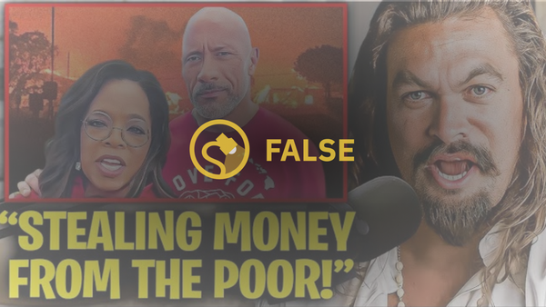 Una miniatura de YouTube afirma que Jason Momoa está diciendo Oprah Winfrey y Dwayne 