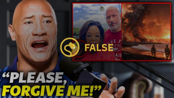 Un extraño vídeo de YouTube afirmaba que The Rock había admitido por error un papel turbio en los incendios forestales de Maui en Hawaii en agosto de 2023.
