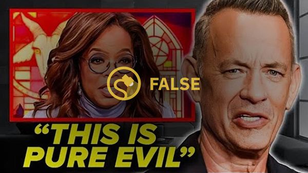 Un vídeo en línea afirmaba falsamente que Tom Hanks había revelado que Oprah Winfrey tenía un supuesto papel real en la orquestación de los incendios forestales de Maui.