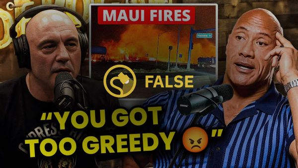 Se decía que Joe Rogan se enfrentó a Oprah Winfrey y The Rock por orquestar los incendios forestales de Maui en agosto de 2023 y también sacar provecho de ellos.