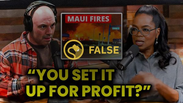 Se decía que Joe Rogan se enfrentó a Oprah Winfrey y The Rock por orquestar los incendios forestales de Maui en agosto de 2023 y también sacar provecho de ellos.