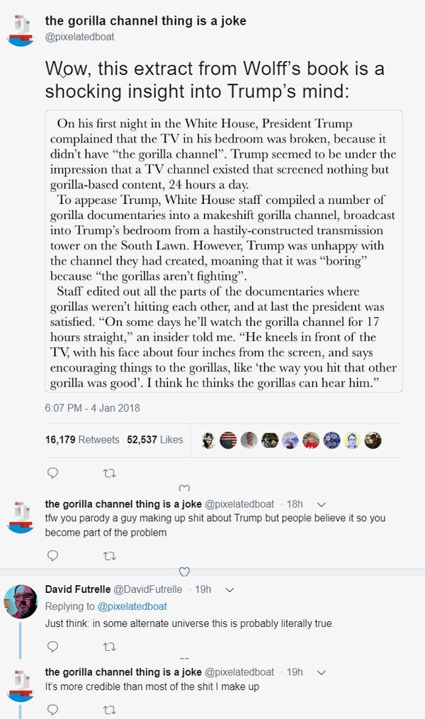 Broma en Twitter: los asesores de Trump crearon una falsificación 