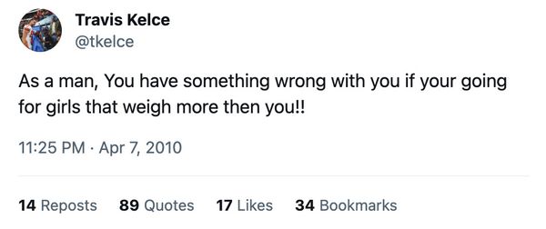 Los usuarios buscaron y volvieron a publicar tweets antiguos del ala cerrada de los Kansas City Chiefs, Travis Kelce, en X en noviembre de 2023.