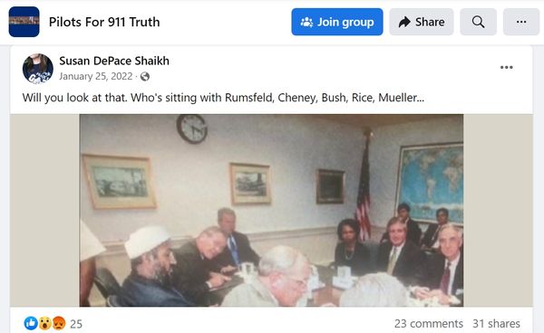 ¿Es este Bin Laden con GW Bush?