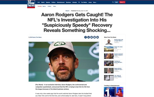 Un rumor afirmaba que Aaron Rodgers se enfrentaba a una suspensión de por vida o una prohibición de la NFL por una recuperación sospechosamente rápida con gomitas de CBD.